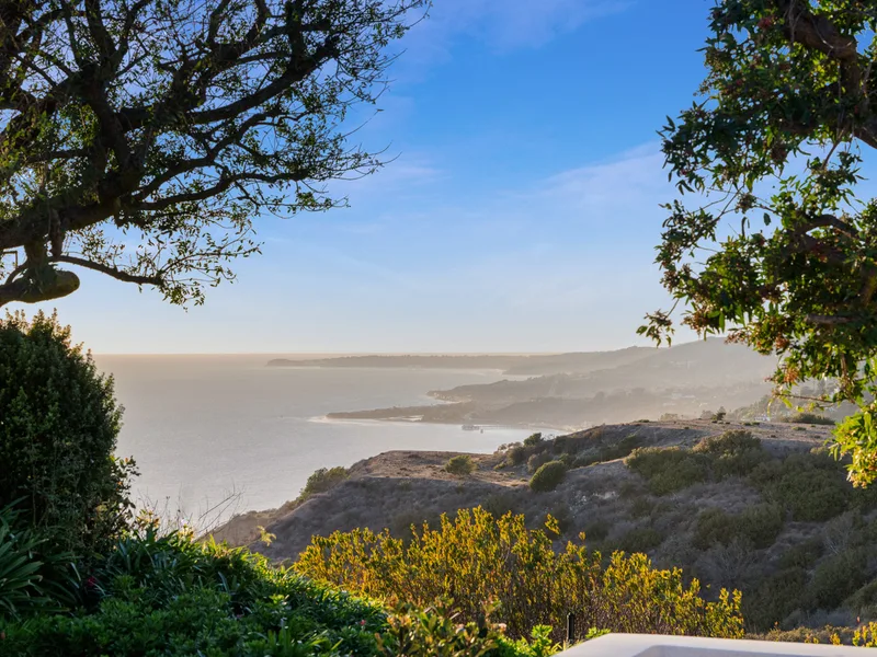 The view from 20737 Cool Oak Way down the canyon to the Pacific.